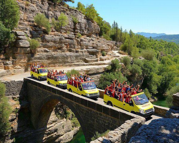 4in1 Tour Combo – Tazi Canyon+Cabrio Bus Safari+Rafting+Zipline